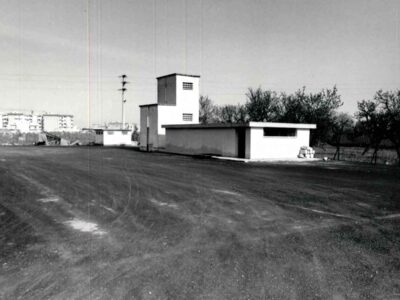 1960 - Interno e veduta parziale sistemazione piazzale