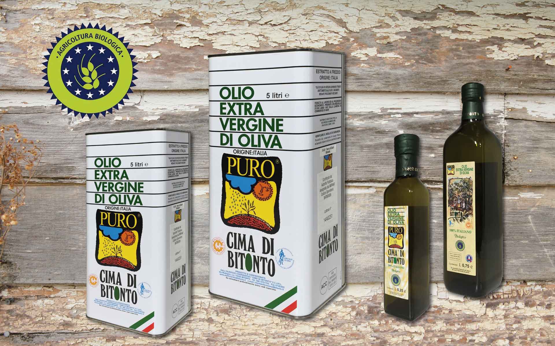 Olio extravergine di oliva BIOLOGICO Puglia