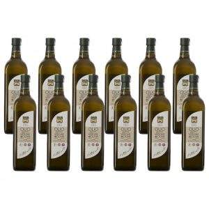 pack di 12 bottiglie olio fruttato 1 litro