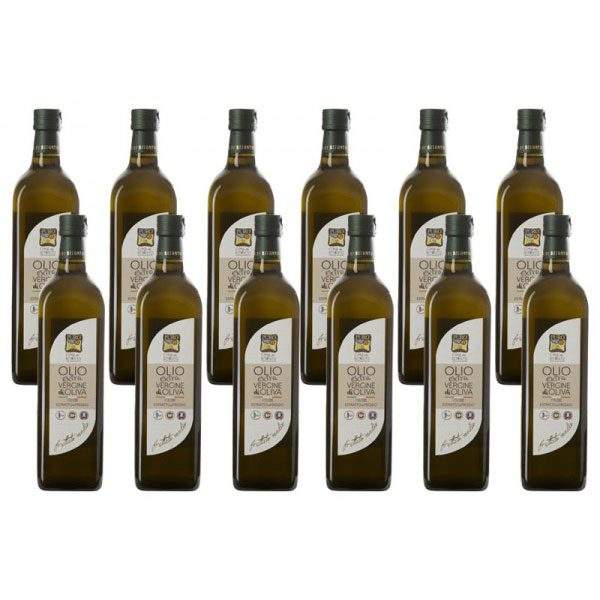 pack di 12 bottiglie olio fruttato 1 litro